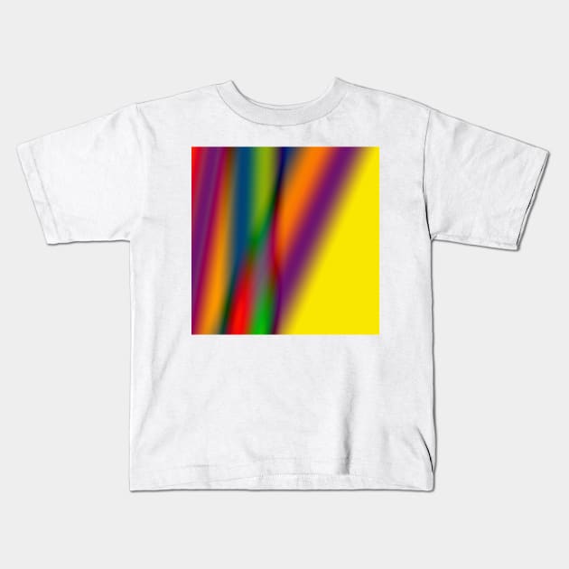 green blue yellow abstract texture art background Kids T-Shirt by Artistic_st